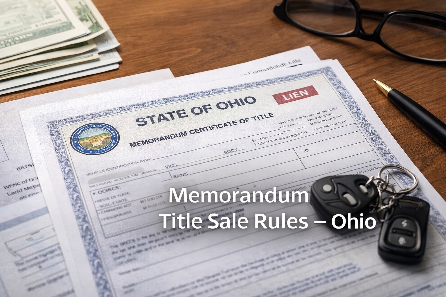 can you sell a car with a memorandum title in ohio